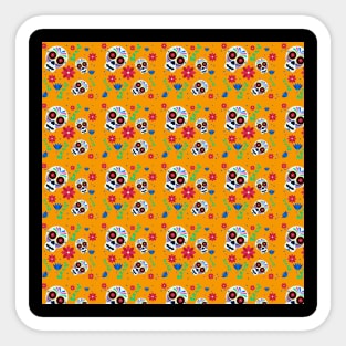 Sugar Skull Pattern Sticker